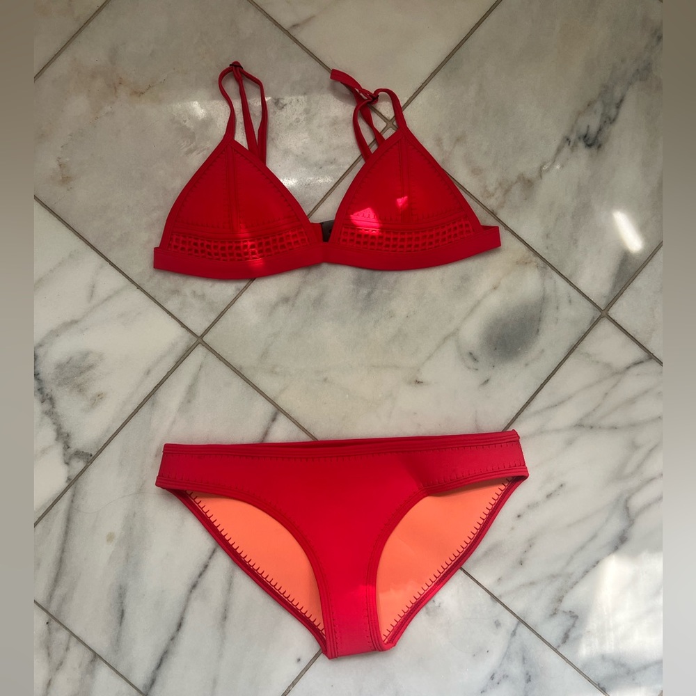 Red Amazon bikini